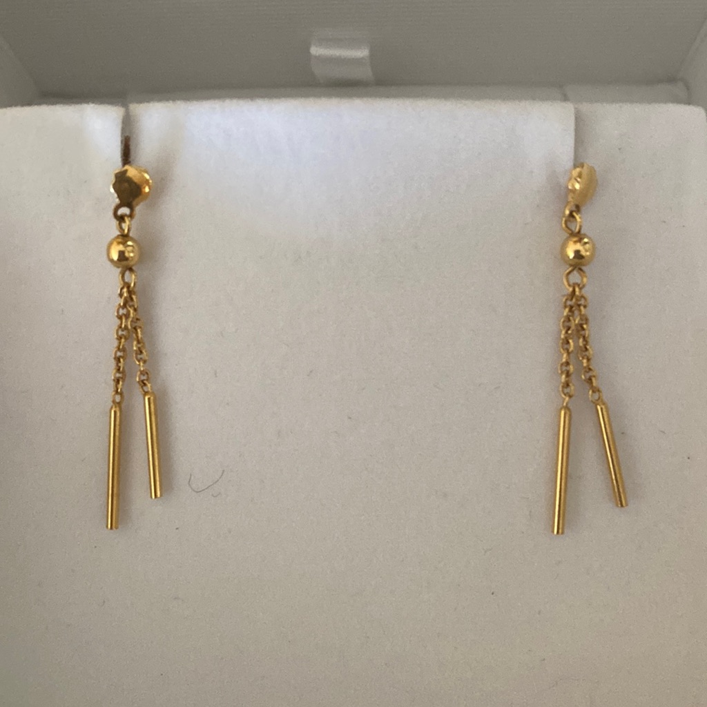 18 Kt Italian Gold Earrings